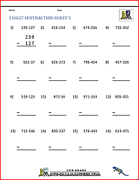 three digit subtraction with regrouping 5