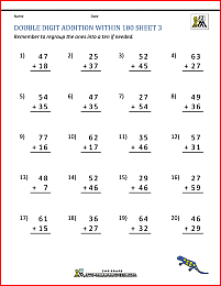 double digit addition with regrouping