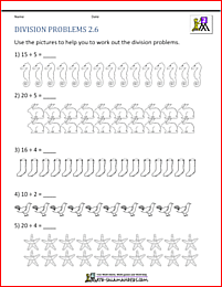 2nd grade division worksheets