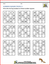 Number Square Puzzles