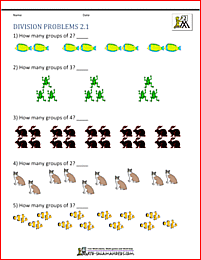 2nd grade division problems 2 1