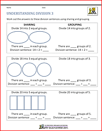 division worksheets 2nd grade understanding division 3