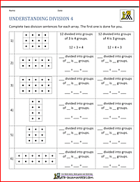 free division worksheets understanding division 4