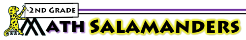 2nd Grade math salamanders header logo
