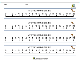 number line 0 to 20 printable 2b