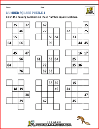 number square puzzle 4