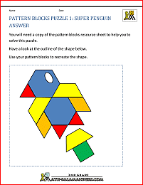 printable math puzzles pattern blocks puzzle 1
