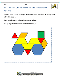 printable shape puzzles pattern blocks puzzle 2