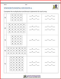 understanding division using arrays 6